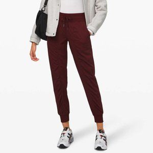 LULULEMON Dance Studio Jogger Activewear Pants Garnet Wine Size 8